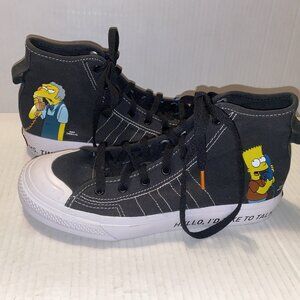 Adidas The Simpsons x Nizza HI RF J Casual Sneakers Youth Size 7 Pranks On Moe